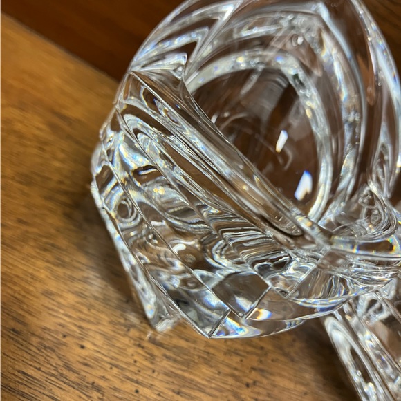 Mikasa Art Deco Crystal Votive Candleholder/Candy Dish Set of 2 - Picture 3 of 6